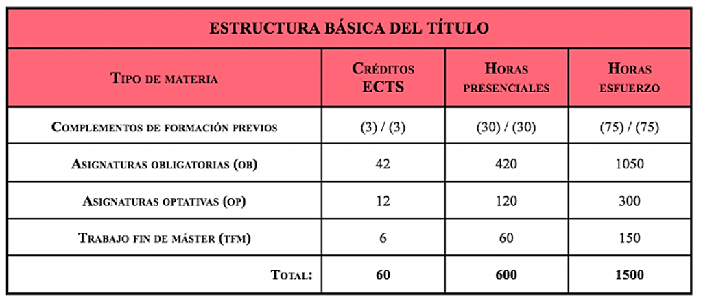 Plan de estudios-Estructura básica